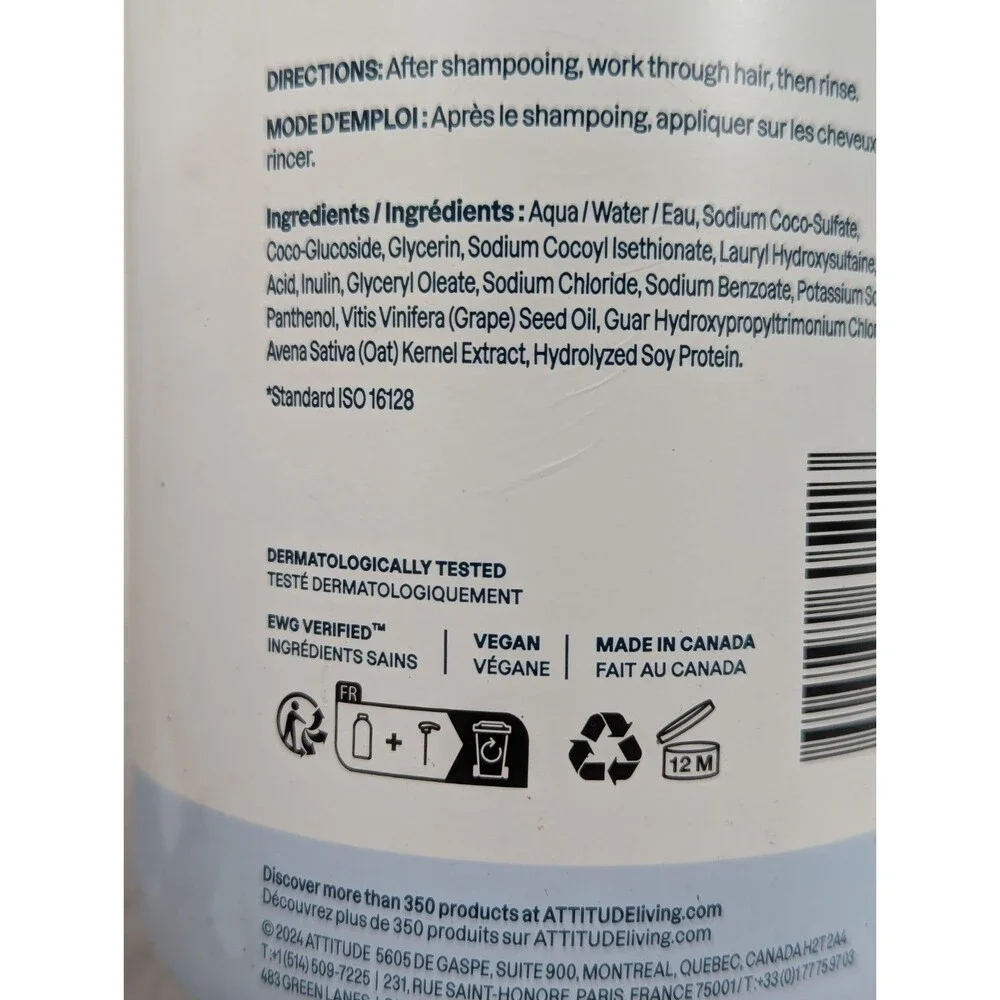 ATTITUDE Sensitive Natural - Conditioner / Shampoo - Lot of 5 Bottles